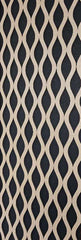 Patterned fabric with wavy lines on a black background